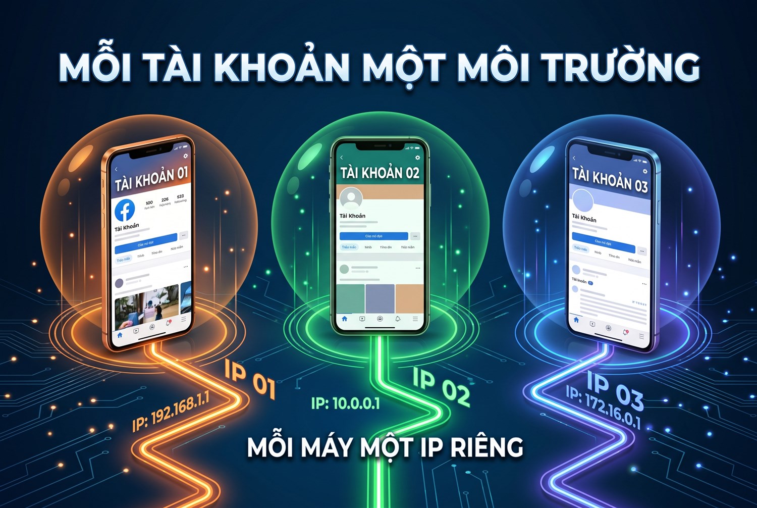 Mỗi tài khoản một môi trường