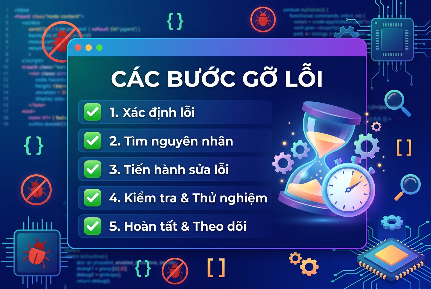 Các bước gỡ lỗi