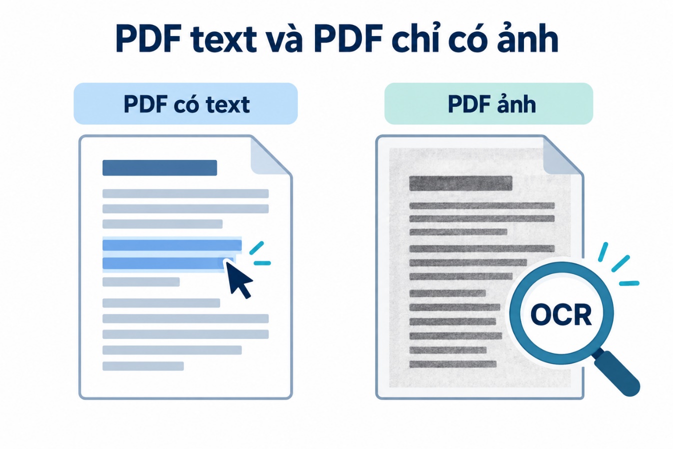 PDF text và PDF chỉ có ảnh