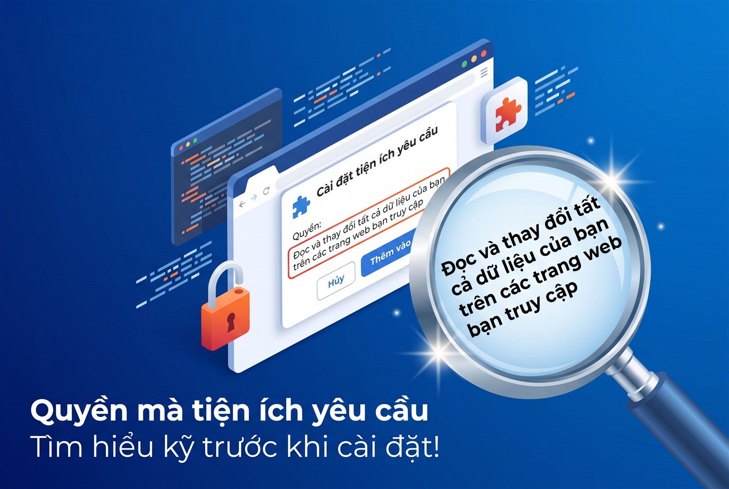 Quyền mà tiện ích yêu cầu