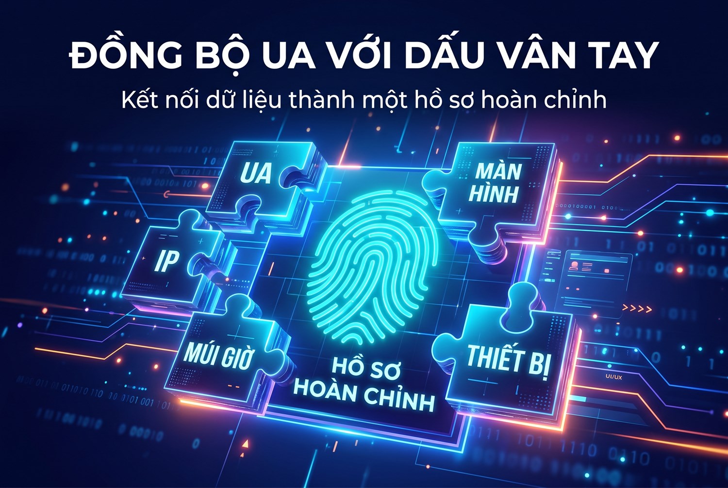 Đồng bộ UA với dấu vân tay