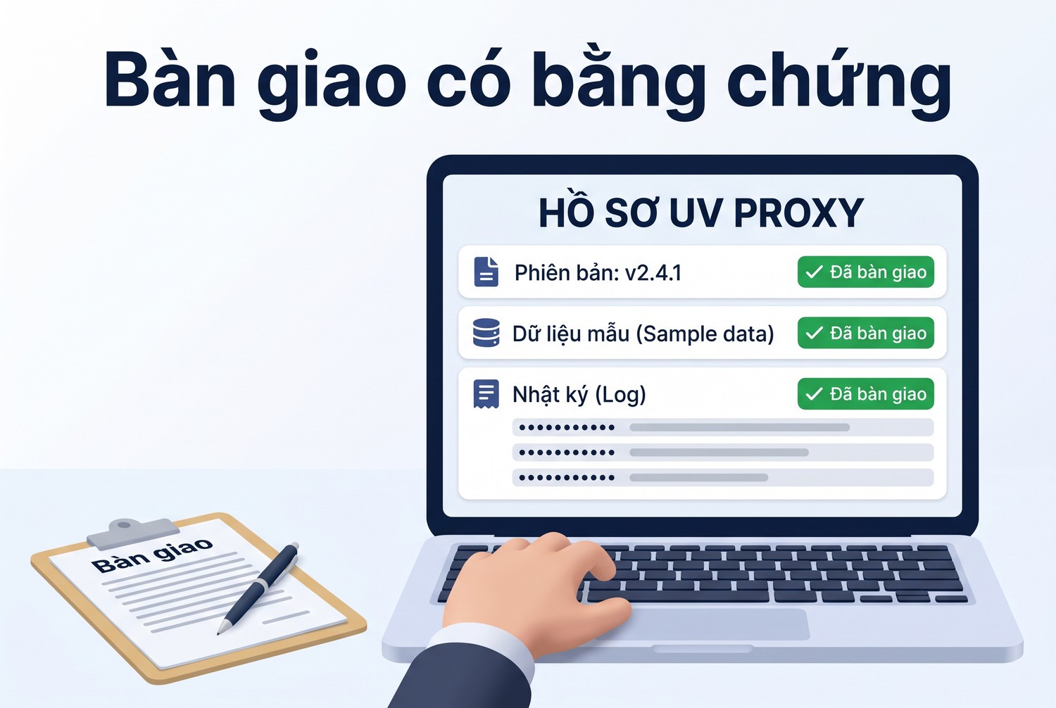 Bàn giao có bằng chứng