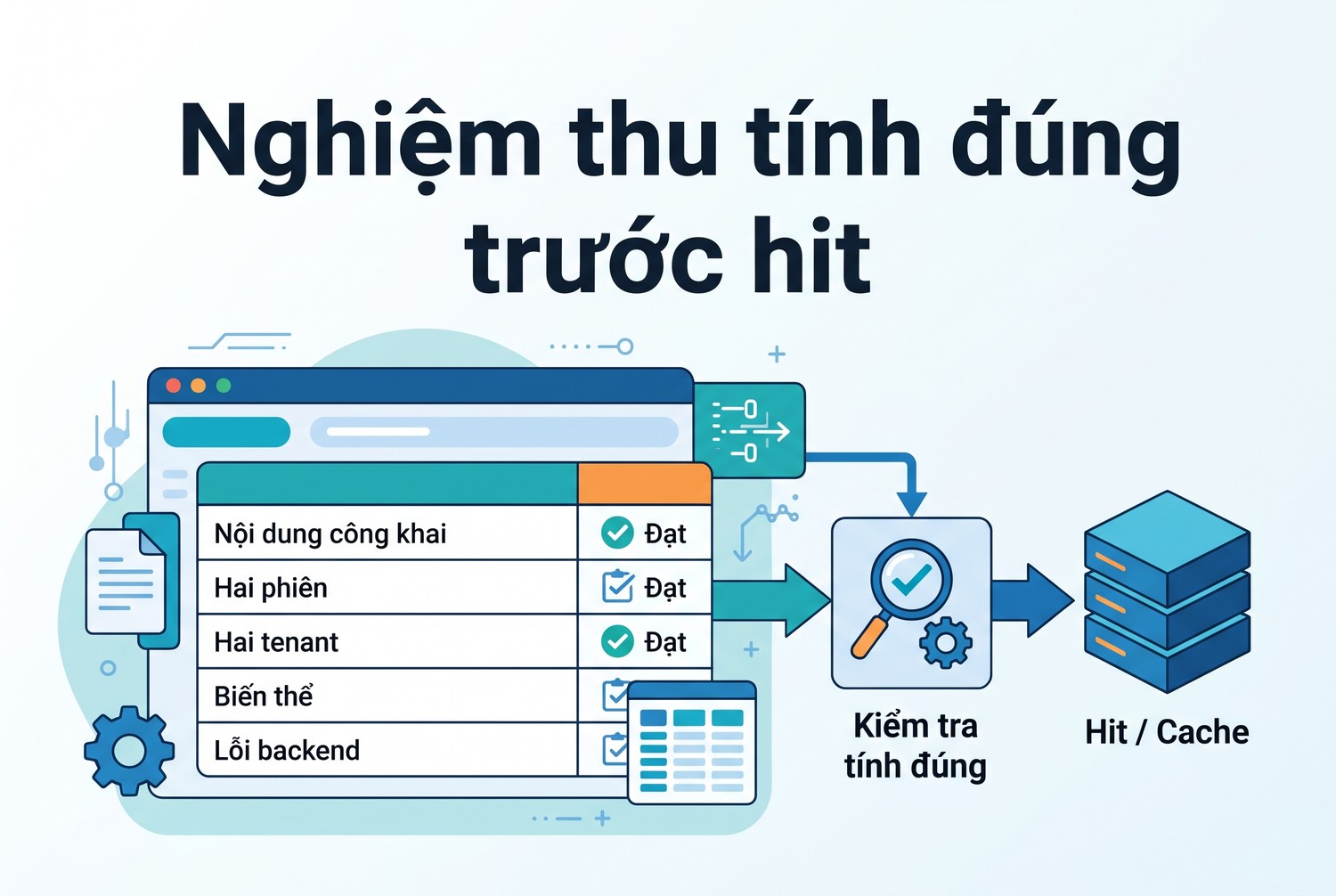Nghiệm thu tính đúng trước hit