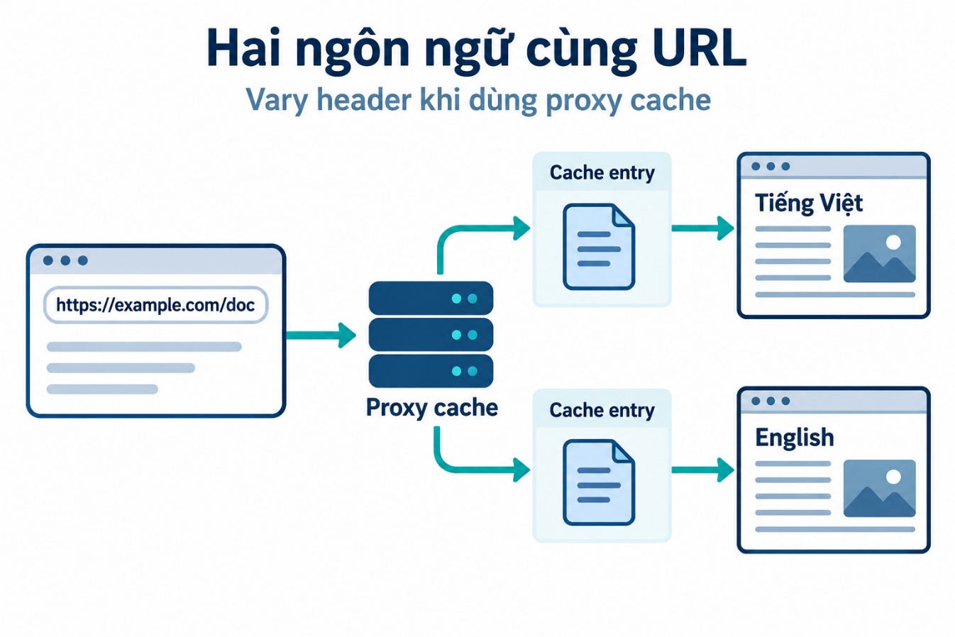 Hai ngôn ngữ cùng URL