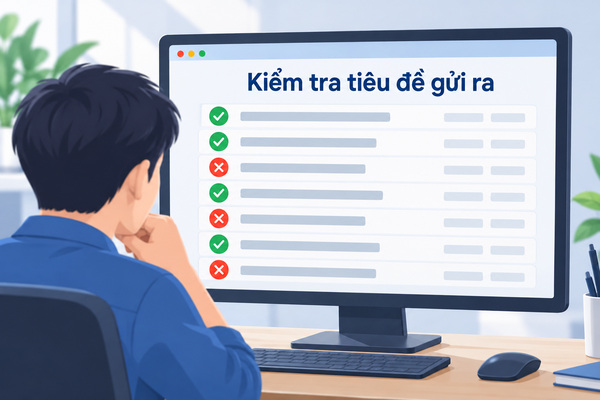 Kiểm tra tiêu đề gửi ra