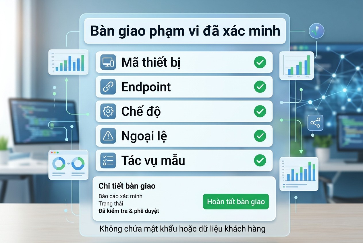 Bàn giao phạm vi đã xác minh