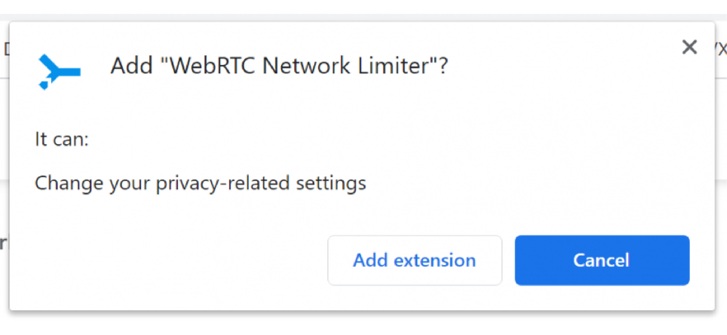 WebRTC Network Limiter
