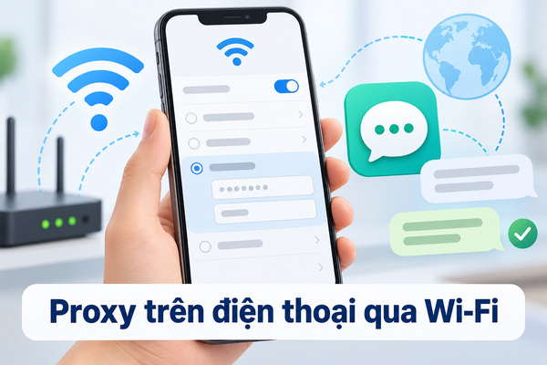 Proxy trên điện thoại qua Wi-Fi