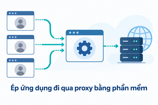 Ép ứng dụng đi qua proxy bằng phần mềm