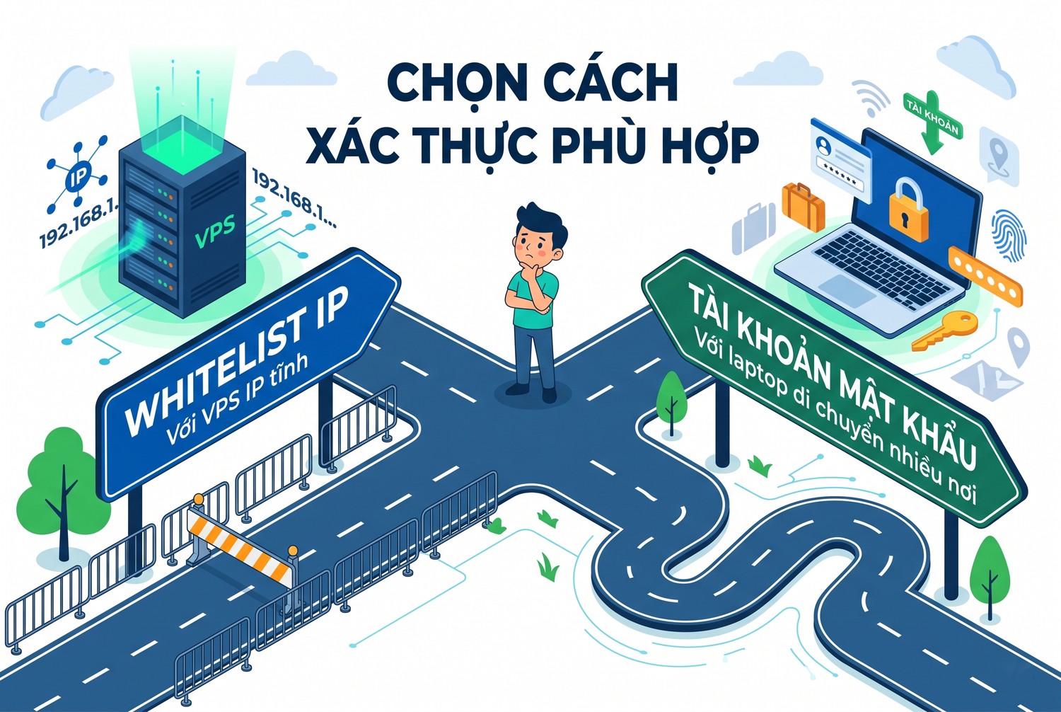 Chọn cách xác thực phù hợp