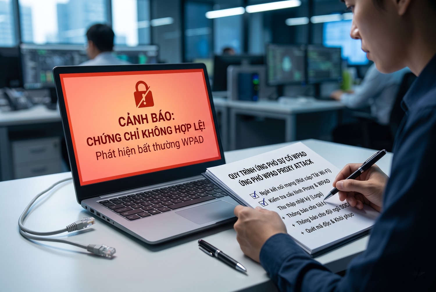 Ứng phó khi nghi ngờ bị WPAD Proxy Attack