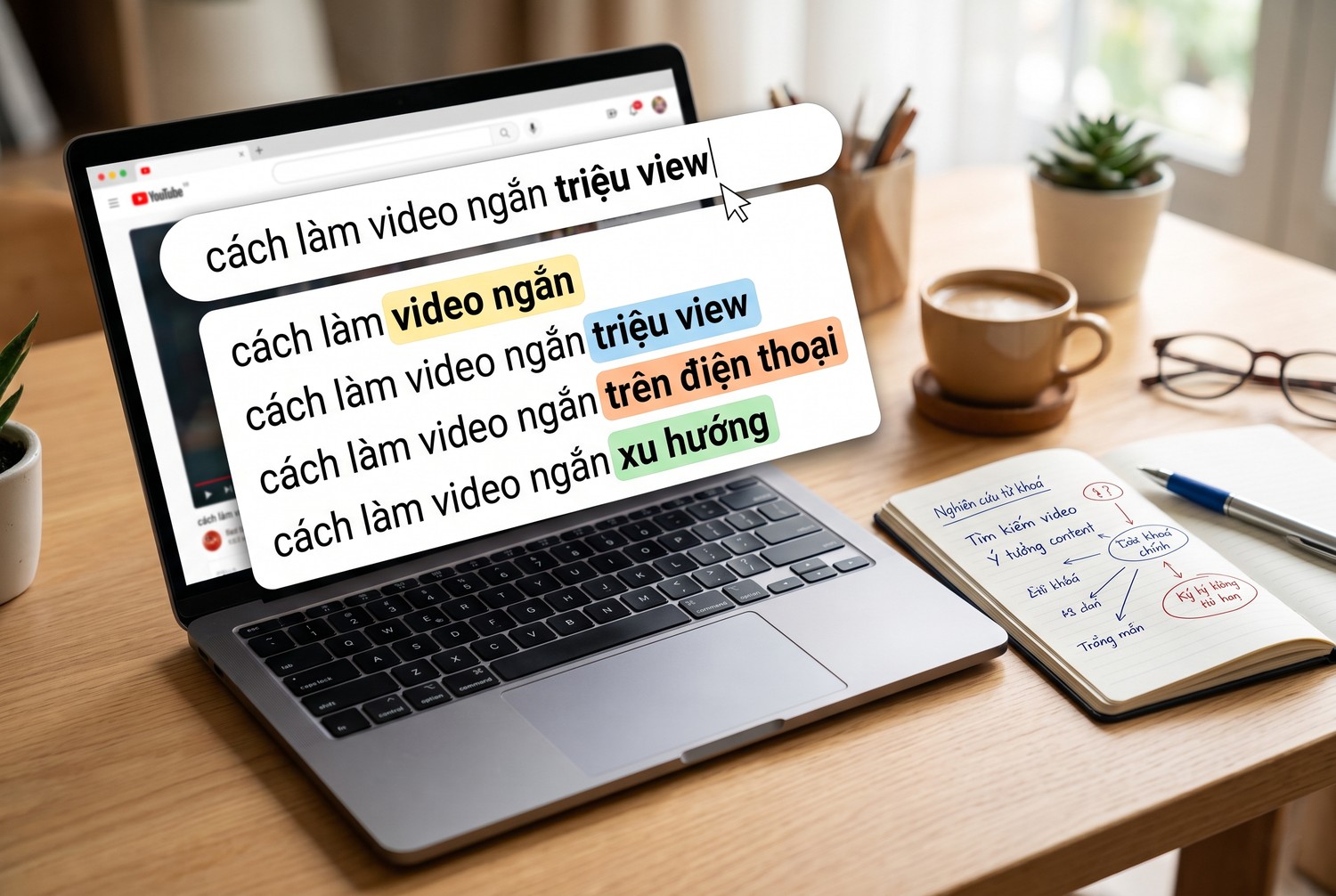 Nghiên cứu từ khoá trên thanh tìm kiếm