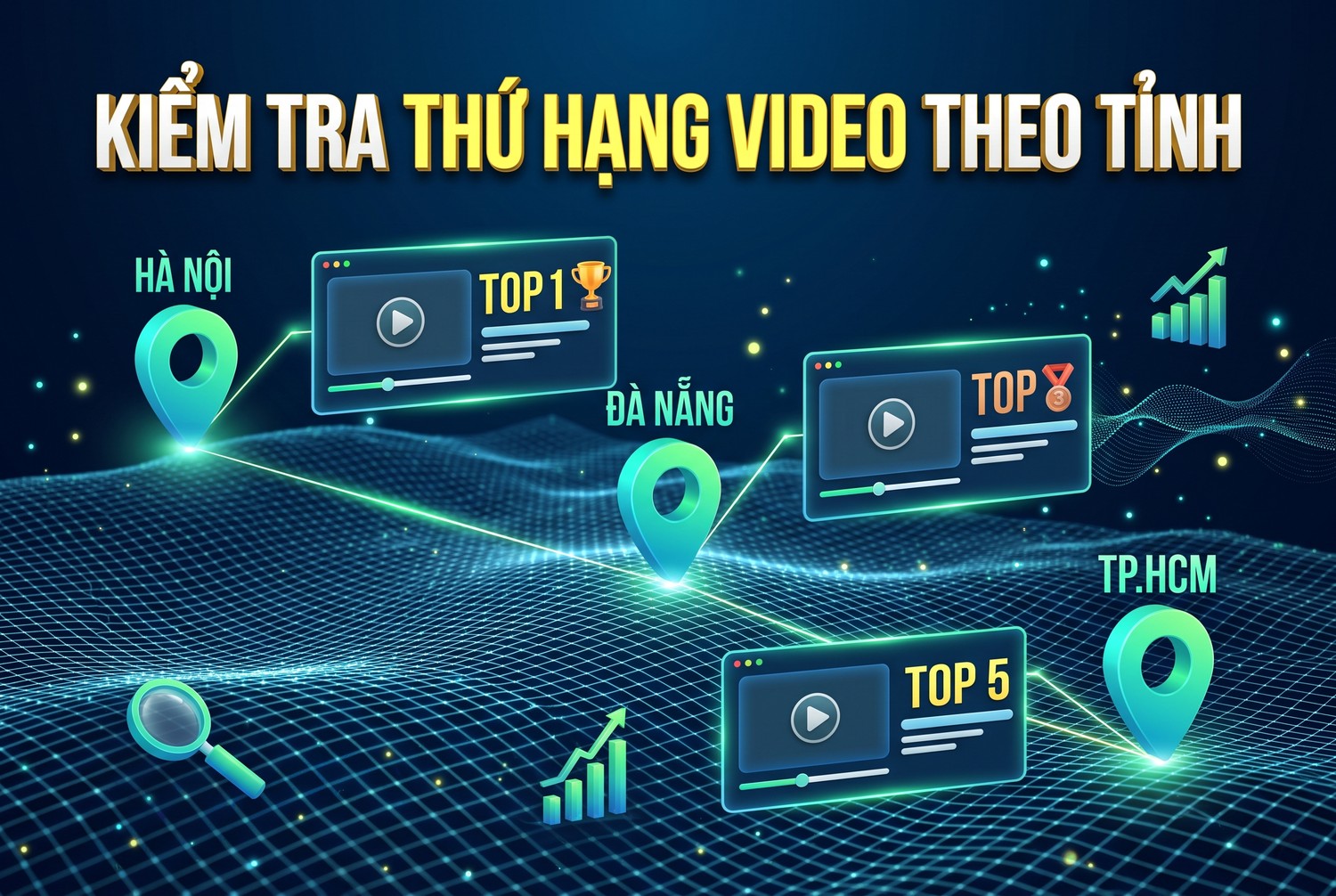 Kiểm tra thứ hạng video theo tỉnh