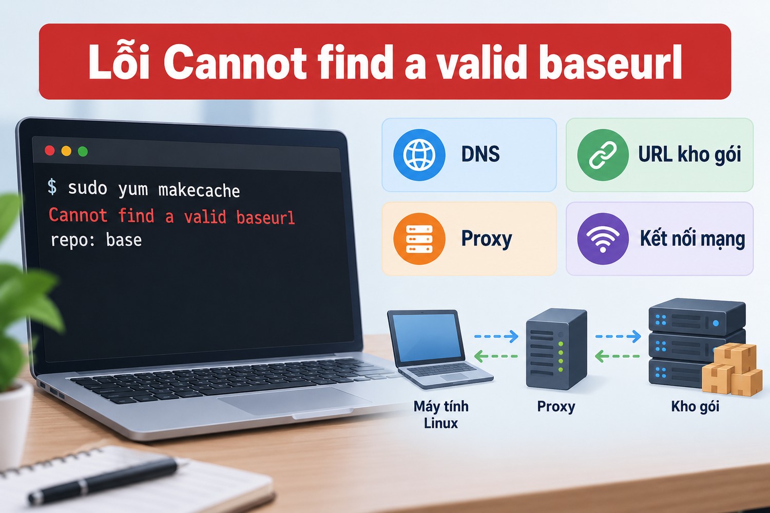 Lỗi Cannot find a valid baseurl