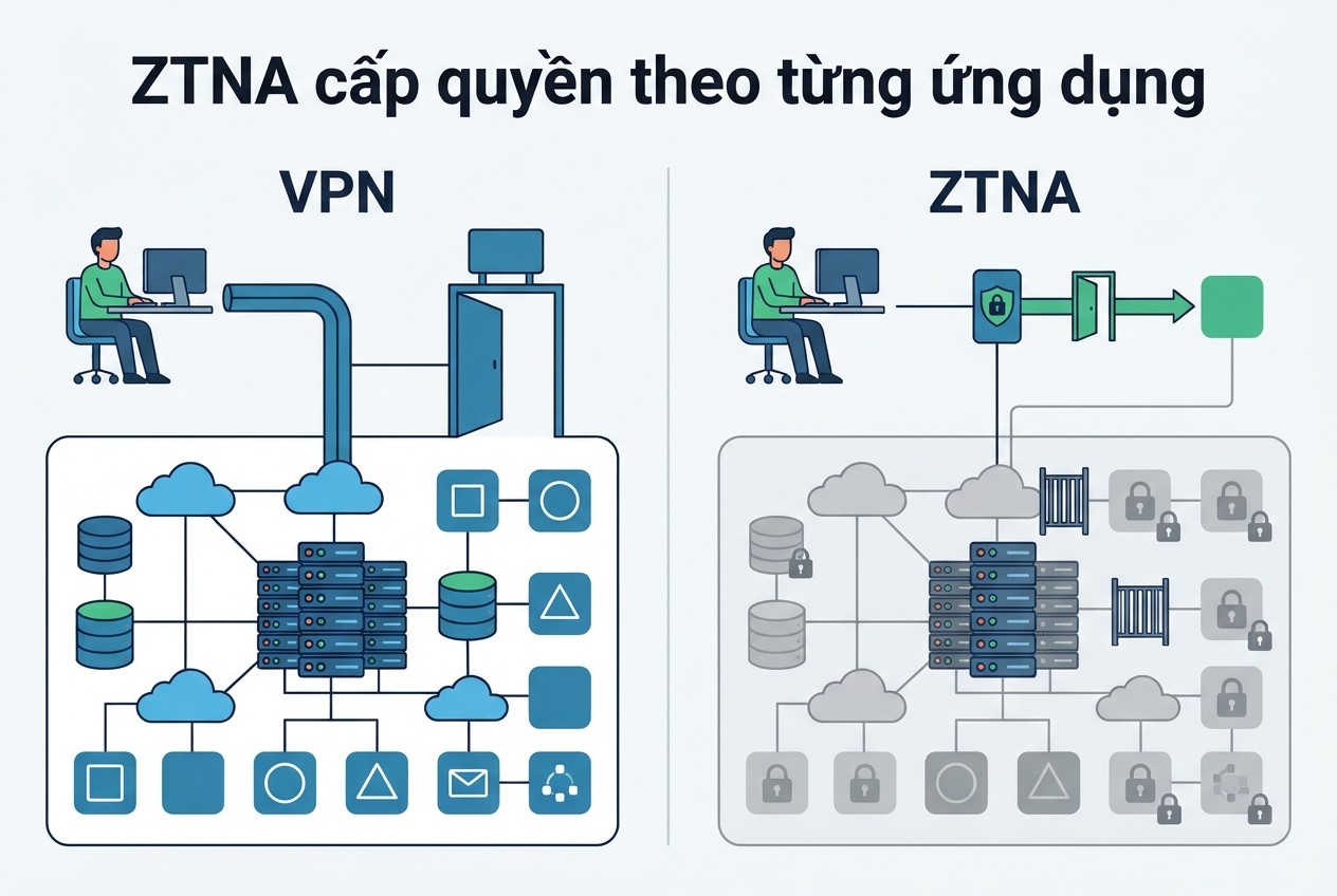 ZTNA cấp quyền theo từng ứng dụng